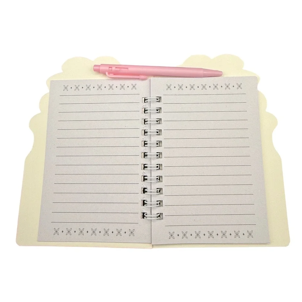 Spiral Notepad w/ Mirror & Pen‎ Cute Pink Aesthetic New